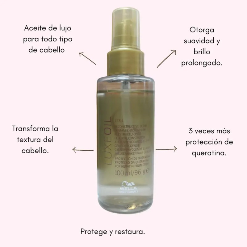 Oil Luxe Wella 100ml Aceite Protector - mL