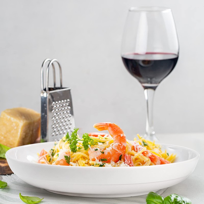 Fasmov Melamine Pasta Bowls, 6 Pack 9 inches 30 Oz