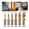 YFFSFDC Drill Tap, Drill Bit, Hexagonal Shaft, Set of 6,