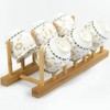 Bamboo Wooden Dish Rack Dishes Drainboard Drying Drainer Storage Holder