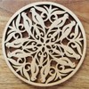 Nordic Miscellaneous Goods Lithuanian Wooden Coaster No.057 Stylish Underlayment for