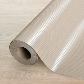 Rxemohesuoh Kitchen Cabinet Liner, Non-Adhesive Shelf Liner, 17.5IN x 10FT Double Sided Non-Slip Drawer Liner, Washable for Kitchen, Shoe Rack - Coffee