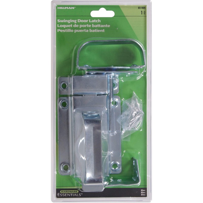 The Hillman Group 851904 Swinging Door Latch- Zinc Plated 1-Pack