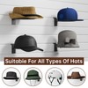 SINCHEEWAY Slatwall Hat Holder, Metal Wire Hat Display Rack for