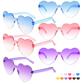 Heart Shaped Sunglasses, Sunglasses Women, Gradient Sunglasses, Heart Sunglasses Pink, Blue Heart Glasses, Purple Heart Sunglasses Valentines Sunglasses Festival Sunglasses for Women Unique Sunglasses