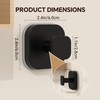 4 Pack Stainless Steel Suction Cup Hooks for Shower, Removable