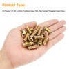 Powlankou 45 Pieces 1/4"-20 x 20mm Furniture Insert Nut, Hex