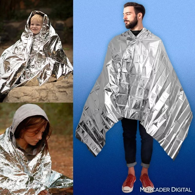 Mercader Digital 20 Manta Térmica 130x210 Camping Supervivencia Impermeable