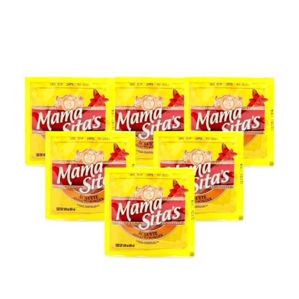 Mama Sita's Annatto (Achuete) Powder - 6 Packs (10g Each)