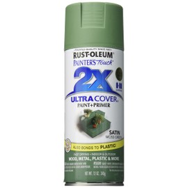 Rust-Oleum 249071 Painter's Touch 2X Ultra Cover, 12 Ounce (Pack of 1), Satin Moss Green