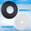 Dreyoo Metal Tub Spout Cover Ring with Foam Gasket, Black