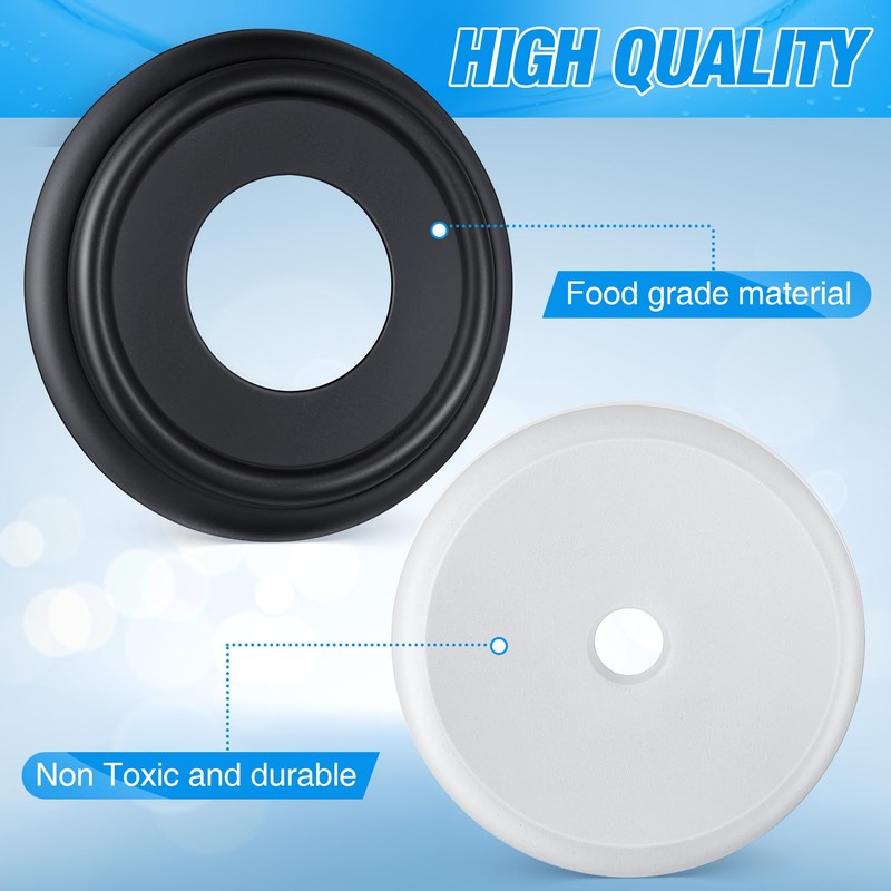 Dreyoo Metal Tub Spout Cover Ring with Foam Gasket, Black