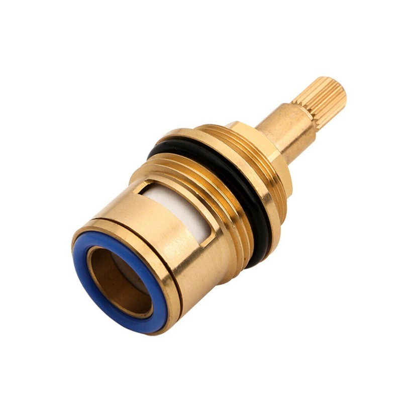Bathroom Basin Valve,2 Pcs 3/4 Tap Glands Ceramic Mixer Hot