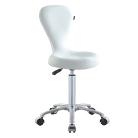 Beauty Salon All Purpose Rolling Stool Manicure Pedicure Techinician Stool Doctor Office Tattoo Stool with Height Adjustment - Futuro