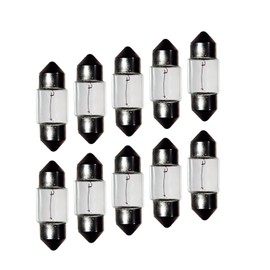 Rafeal Auto 24V 10W 10 Pack Sv8.5-8 T3.25 Halogen Festoon Bulb Fits 31mm Base Sizes Direct Replacement for Car Dome Light,Trunk,Interior Bulb