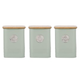 Typhoon Living Squircle Tea Coffee Sugar Storage Set 1.3 Litre Mint Green
