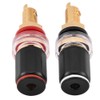 Tihebeyan Terminal Connectors Speaker Cable, 2 Pieces Seamless Copper Banana
