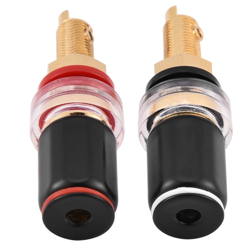 Tihebeyan Terminal Connectors Speaker Cable, 2 Pieces Seamless Copper Banana