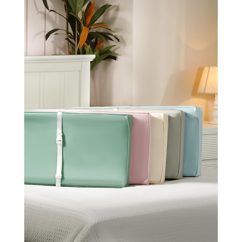 Vegan Leather Waterproof Baby Changing Pad - Wipeable, Extra Thick