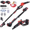 2-IN-1 Cordless Pole Saw and Mini Chainsaw, 8 Inch Brushless