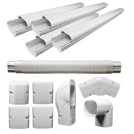 Pioneer Decorative PVC Wide Line Cover Kit for Mini Split Air Conditioners and Heat Pumps