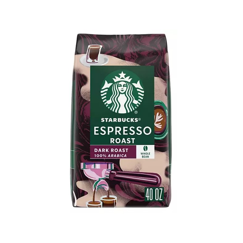 Starbucks 2 Packs Starbucks Espresso Dark Roast Whole Bean Coffee