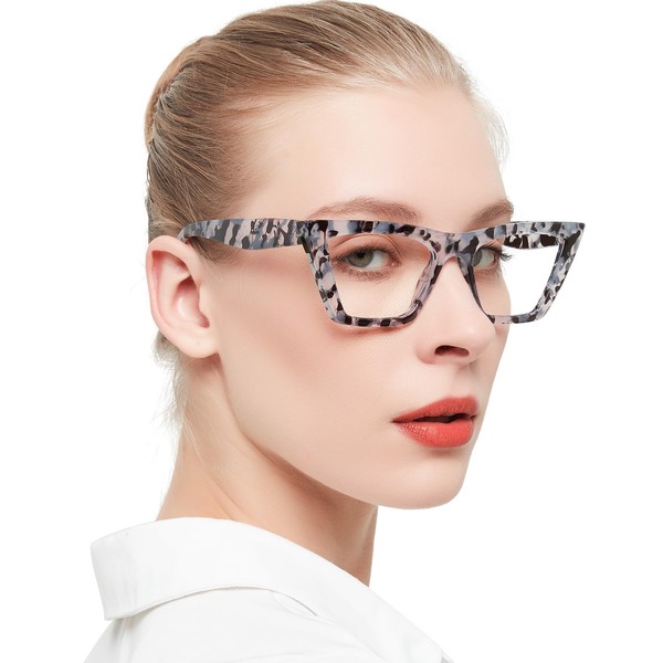 OCCI CHIARI Womens Cat Eye Reading Glasses 2.5+ Oversized Retro