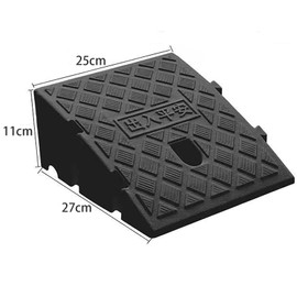 Quitoka Step Slope Plate Slope Height 2.8 x 5.3 x 6.3 inches (7 / 11 / 13 x 16 / 19 cm) / Bicycle, Motorcycle, Parking Lot, Step Slope, High Strength Plastic, Step Plate Width 9.8 inches (25 cm) x