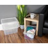 Matangi Plus 11Litre Small Under Bed Crystal Clear Plastic Storage