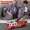 Realistic RC Fire Truck for Kids Remote Control Firetruck with