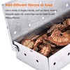 Smoker Box for Gas Grill, Stainless Steel Smoke Box for