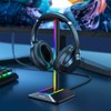 New bee RGB Headphone Stand Desk Gaming Headset Holder with