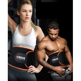 ACEFITS シェイプアップベルト サウナベルト ウエストシェイパー 男女兼用 加圧ベルト 加圧バンド ウエストベルトフリーサイズ