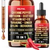 MILIVOL 11in1 Cayenne Pepper Liquid Drops with Hawthorn Berry, Beet