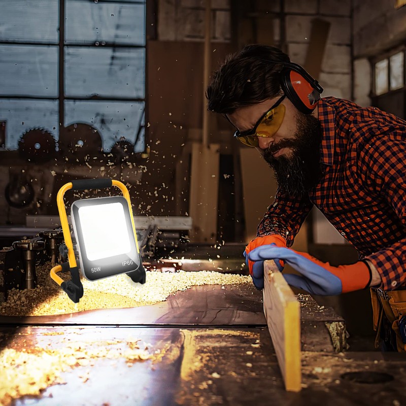 Joparri LED Construction Spotlight, 50 W 5100 LM Work Light,