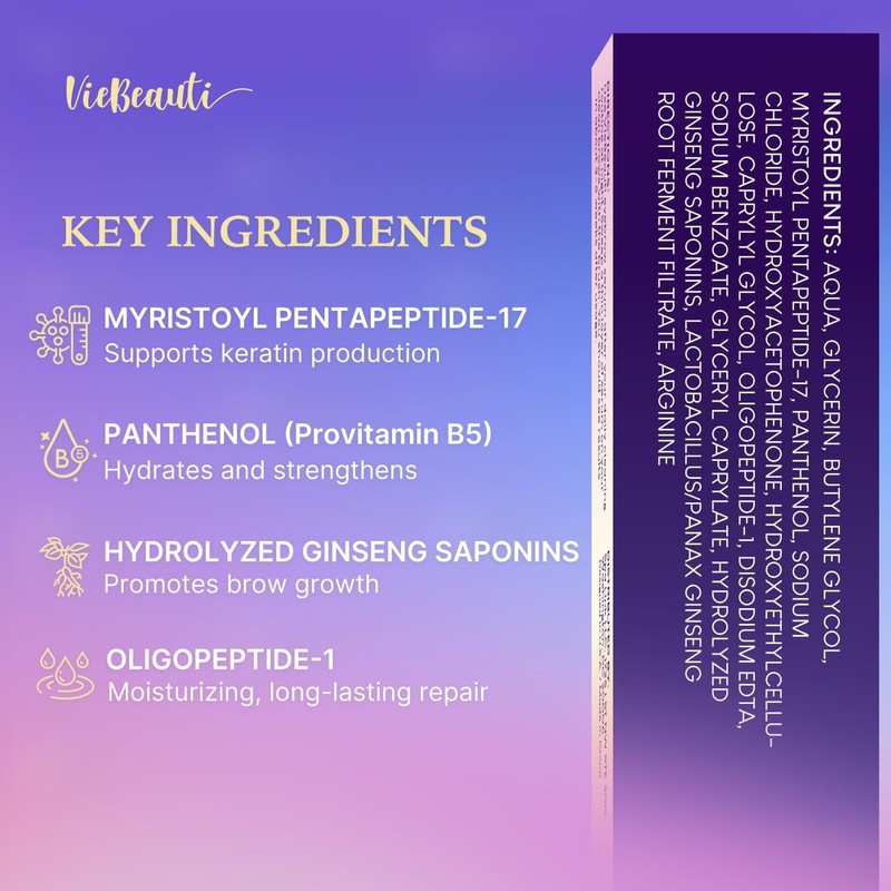 VieBeauti Eyebrow Growth Serum: Eyebrow Serum to Grow Brows with