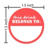 Besttile Drink Stickers, 504 Pcs, 1.5 inch Paper, Ideal for