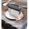 Manucode Stainless Steel Burger Smasher 3.25 LB – 8 Inch