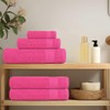 vidaXL Gästetücher 4 STK. Rosa 30x50 cm 360 g/m² 100%