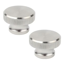 SYDARSYN M8 Knurled Nuts Blind Bore Knurled Nut 304 Stainless Steel Knurled Buttons with High Head (Pack of 2)