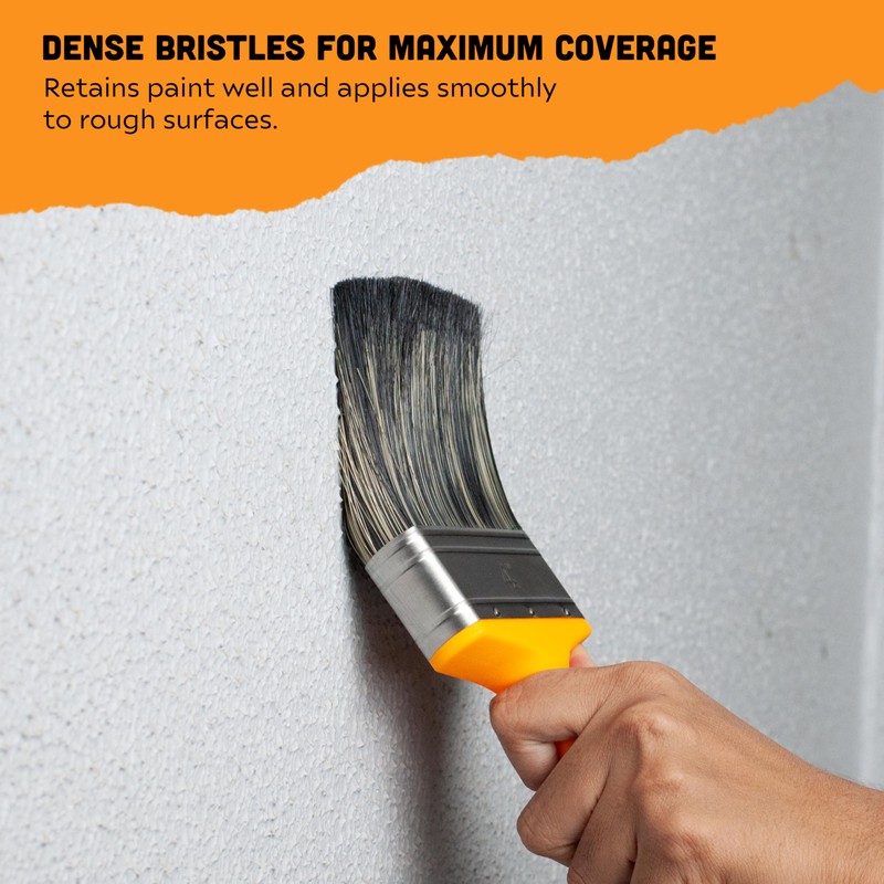 Xor8 Heavy-Duty Paint & Limewash High-Capacity Bristles, Corrosion-Resistant Ferrule &