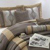 Stratford Park 7 Piece Grey Gold Comforter Set, Queen Size