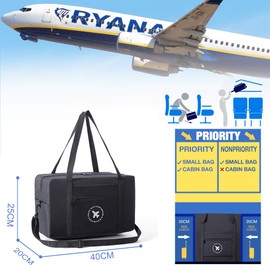 PALAMEA EasyJet Travel Bag Foldable Hand Luggage 40 x 25 x 20 45 x 36 x 20 cm EasyJet Duffel Bags Travel Luggage Lightweight Sports Bag for Travel Sports Gym Holiday Weekender Hand Luggage,