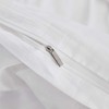 WedDecor 300 Thread Count White Satin Stripe Pillow Cases set