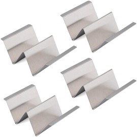 Stainless Steel Taco Holder Stand Set of 4 - Stylish Rack Holds Up to 2 Tacos Each,Stylish Taco Rack with Handles