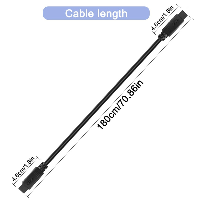 HATMINI 6FT Firewire 9 Pin Cable, IEEE 1394 Firewire 9