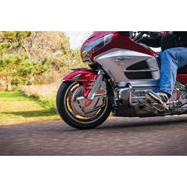 Kuryakyn 7445 Motorcycle Lighting Accent Accessory: LED Lighted Fork Tower Accents for 2001-17 Honda Gold Wing GL1800 & F6B Motorcycles, Chrome, 1 Pair