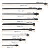 sourcing map 260Pcs Push Mount Cable Zip Tie 9 Size