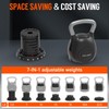 HXD-ERGO Adjustable Kettlebell Weight Set-Quickly Adjusts 7 Weights,Ergonomic kettlebell sets