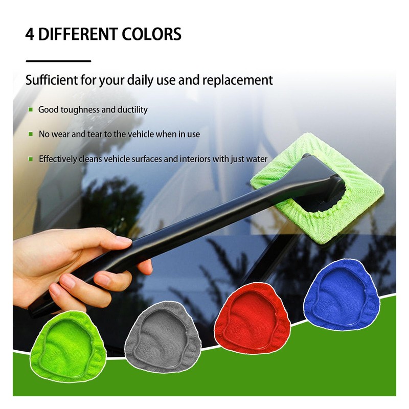 Ziciner 12 PCS Car Care Microfiber Cloths for Windshield Cleaner,